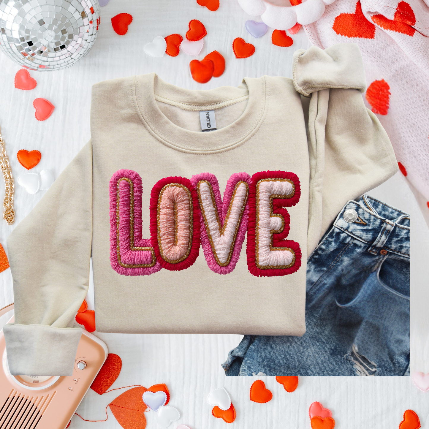 Faux Yarn Love Graphic Tee