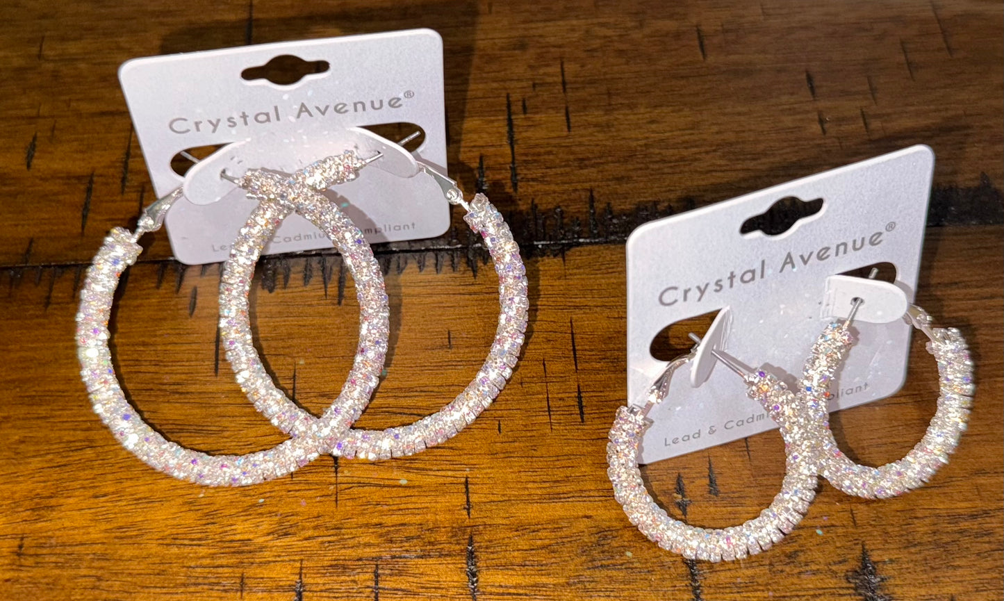 Rhinestone Hoops