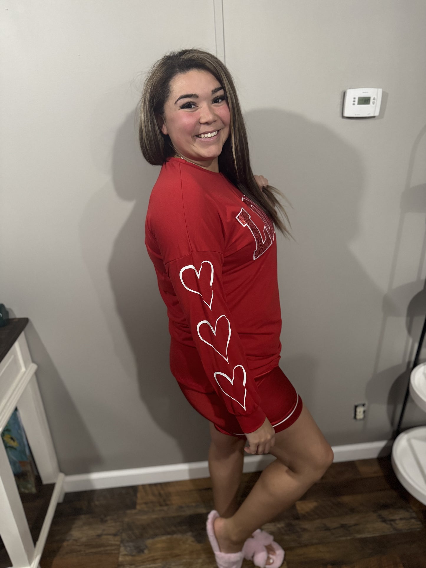 Sequin Love Long Sleeve Top