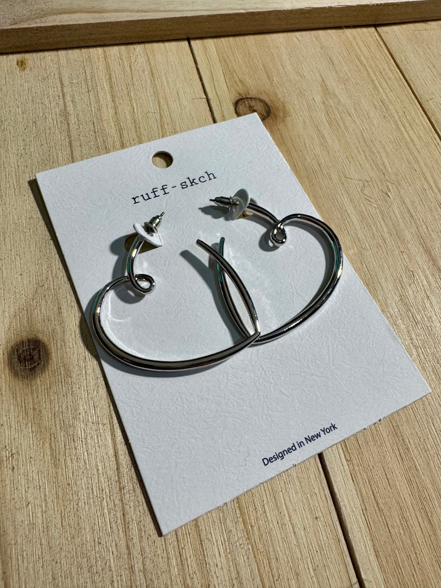 Silver Heart Dangles
